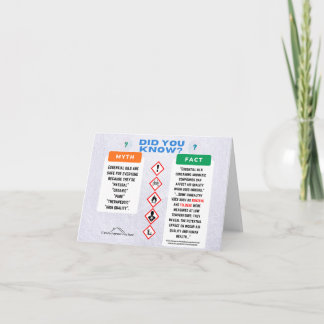 Essential Oils Myth/Facts Folded Card Dankeskarte