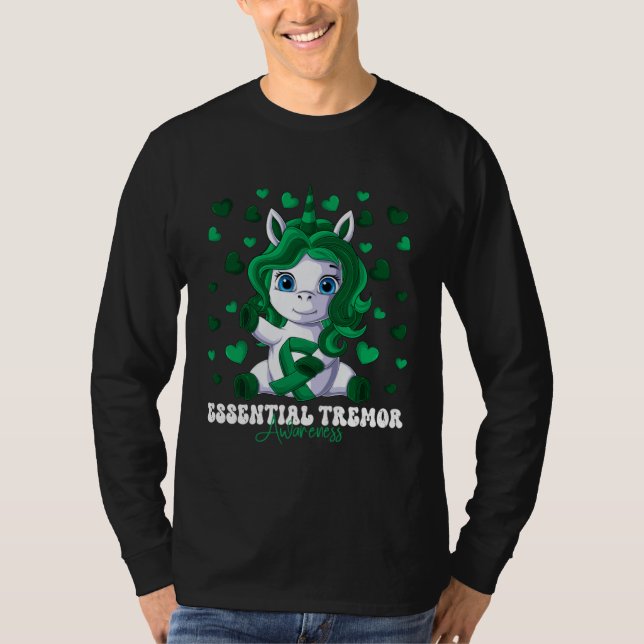 Essential Tremor Awareness Month Green Ribbon Unic T-Shirt (Vorderseite)