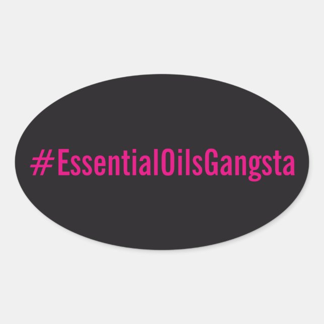 #Essentialoilsgangsta Aufkleber (Vorderseite)