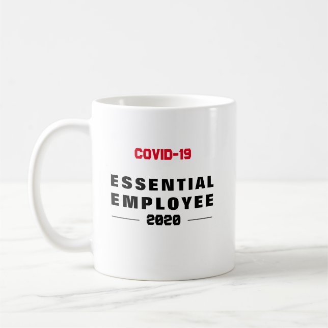 ESSENTIEL EMPLOYÉ-19 Keyworker MUG (Gauche)