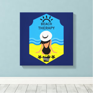 Essentielle Sommerstrand  Leinwanddruck