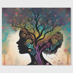 ** "Essenz der Erde: Abstrakte Mutternatur"* Geschenkpapier