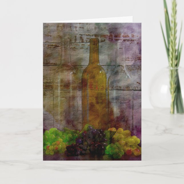 Essenz der Vine Digital Art Grußkarte Karte (Vorderseite)