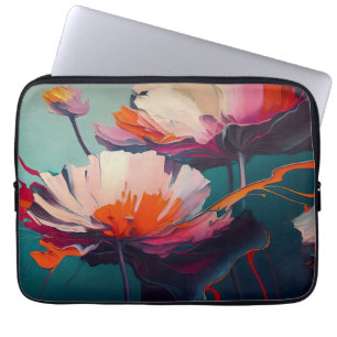 Essenz des Gartens III – Leuchtende Blumenbewegung Laptopschutzhülle