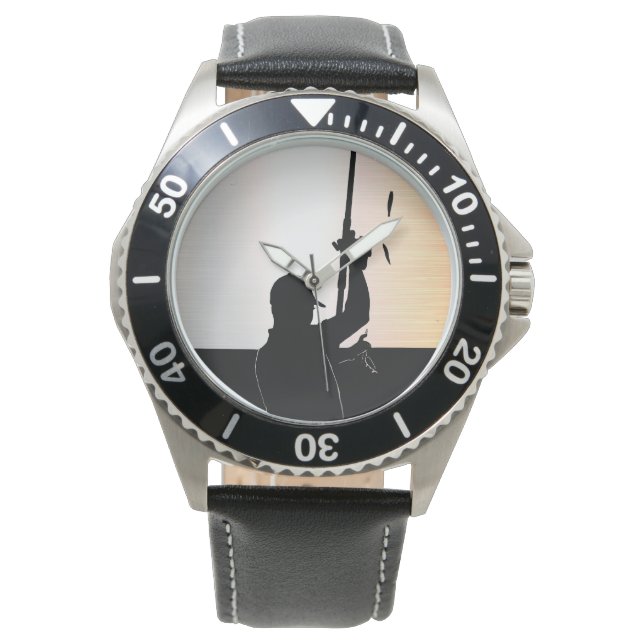 Essenz eines perfekten Angeltages Armbanduhr (Vorderseite)