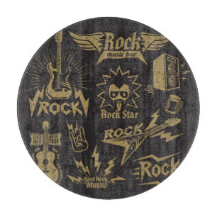 Essenz energischer Rockmusik Schneidebrett