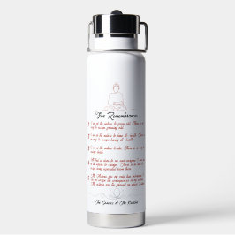 Essenz von Buddha : 5 Erinnerungen Wasserflasche Trinkflasche