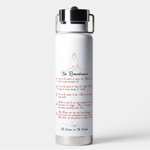 Essenz von Buddha : 5 Erinnerungen Wasserflasche Trinkflasche