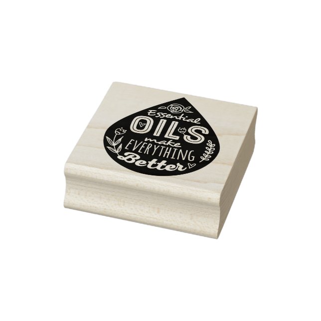 Essenzielle Öle machen alles besser aus Kautschuk  Gummistempel (Stempel)