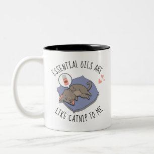 Essenzielle Öle sind wie "Catnip to Me Classic Rou Zweifarbige Tasse