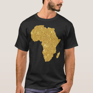 Essenzieller T - Shirt der Afrikanischen Goldkarte