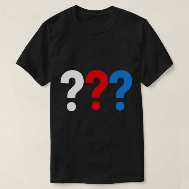 Essenzieller T - Shirt des die Fragezeichens (Design vorne)