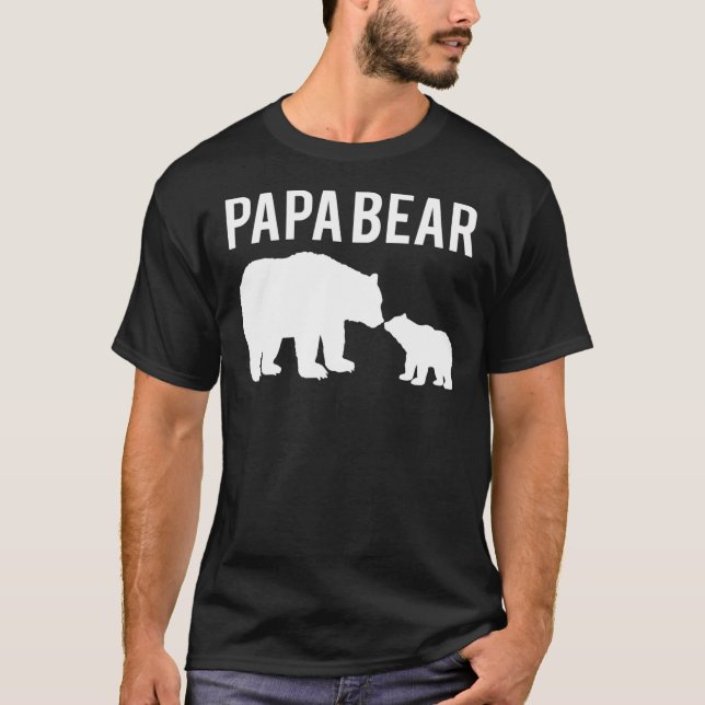 Essenzieller T - Shirt Papa Bear (Vorderseite)