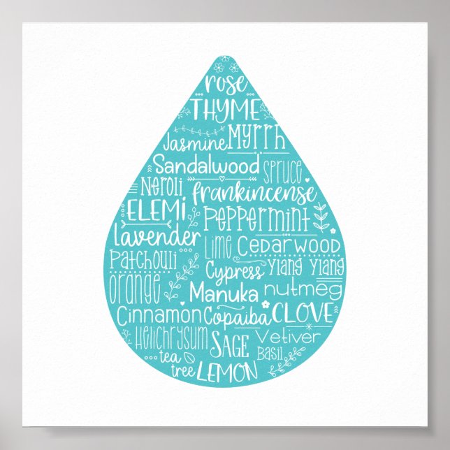 Essenzielles Öl-Drop-Poster Poster (Vorne)