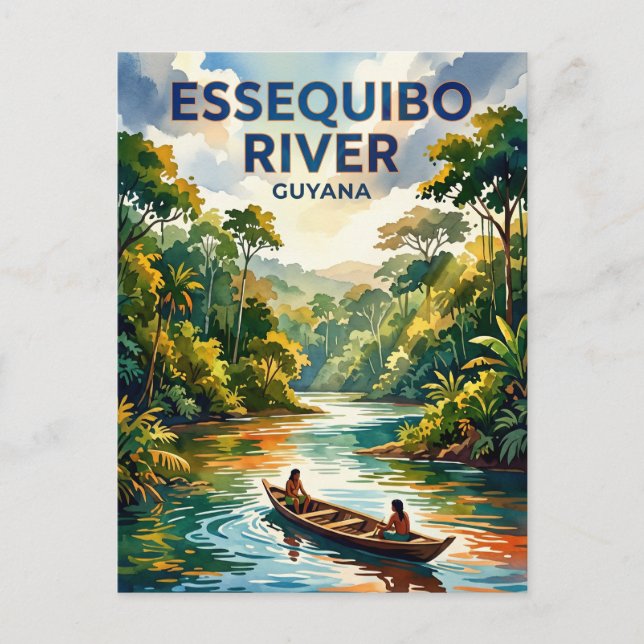 Essequibo-Fluss Guyana Postkarte (Vorderseite)