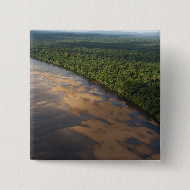 Essequibo-Fluss, längster Fluss in Guyana und 3 Button (Vorderseite)