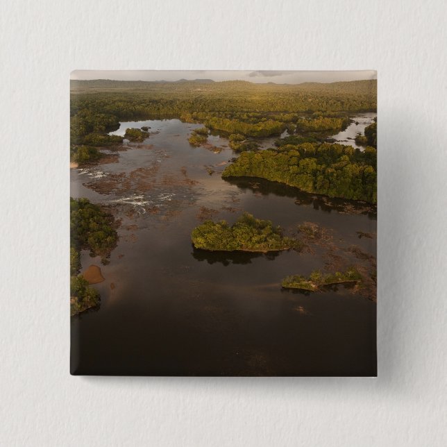 Essequibo-Fluss, längster Fluss in Guyana und 4 Button (Vorderseite)