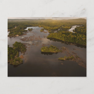 Essequibo-Fluss, längster Fluss in Guyana, und 4 Postkarte