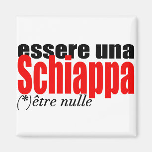 Essere una Schiappa être nulle en français Magnet