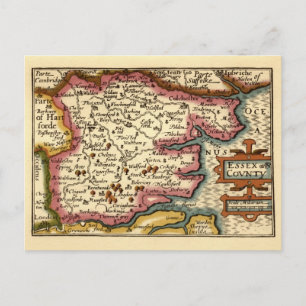 Essex Landkreis England Altes Antiquariat Atlantik Postkarte