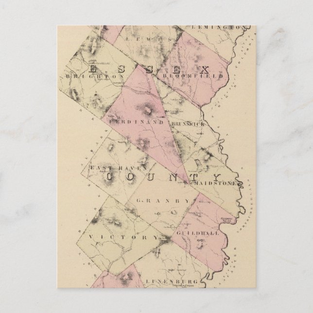 Essex Landkreis in Vermont Postkarte (Vorderseite)