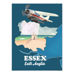 Essex Landkreis Map Fotodruck