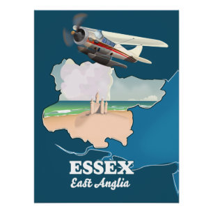 Essex Landkreis Map Poster