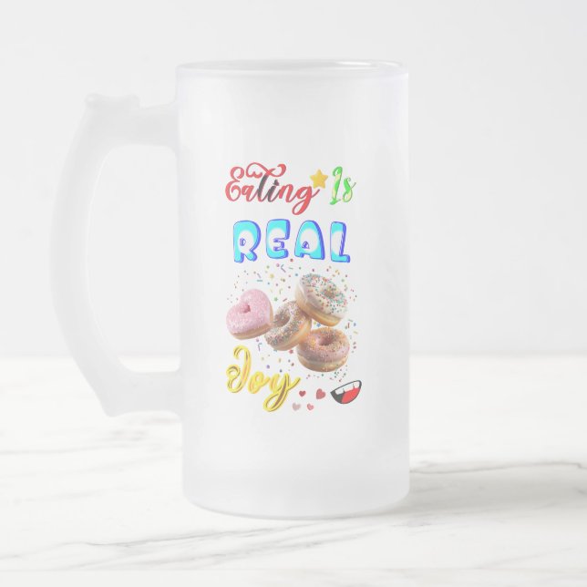 Essgeschirr ist echte Freude Mattglas Bierglas (Links)