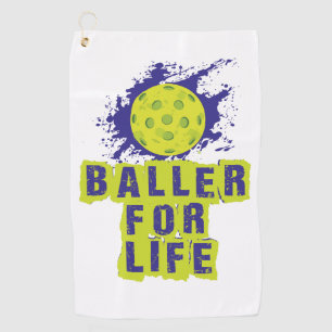 (Essiggurke) Baller für Leben-Tuch Golfhandtuch