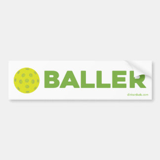 (Essiggurke) Baller Pickleball Autoaufkleber