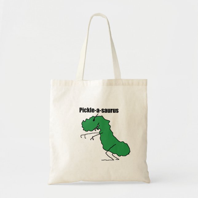 Essiggurke-ein-saurus Tasche (Vorne)
