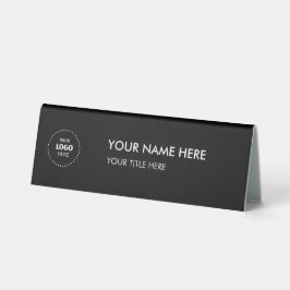 essional business logo Desk Nameplate Table Tischaufsteller