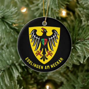 Esslingen am Neckar Wappen, Deutschland Keramik Ornament