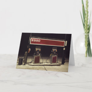 Esso Station Greeting Card Karte