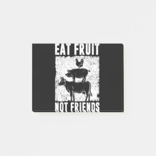 Essobst Not Friends Veganer Erklärung Vegetarier Post-it Klebezettel
