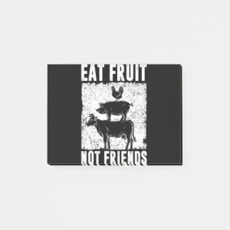 Essobst Not Friends Veganer Erklärung Vegetarier Post-it Klebezettel