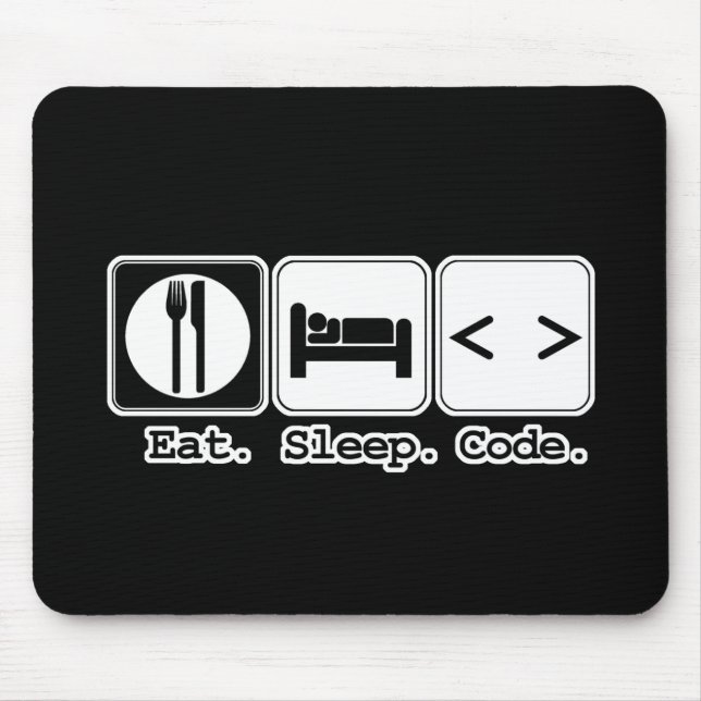 Essschlafcode Mousepad (Vorne)