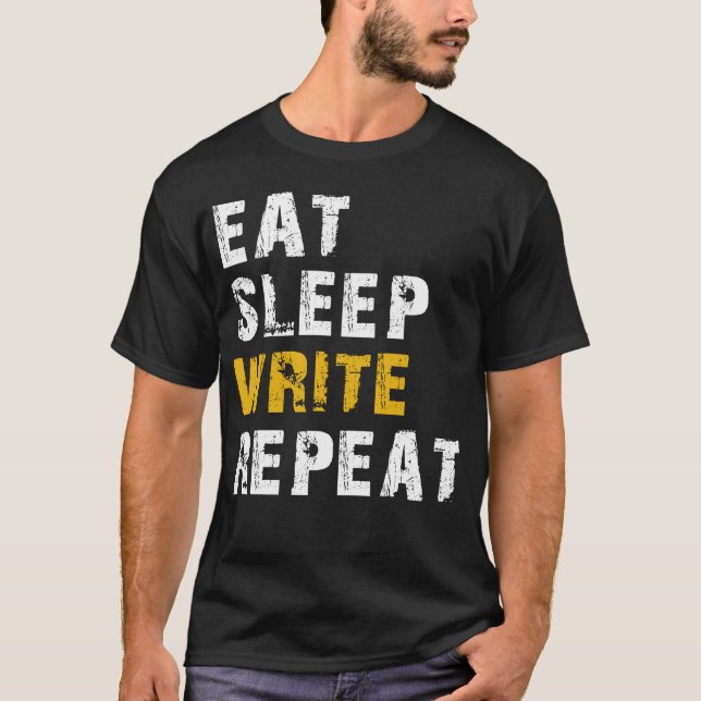 Essschlafschreiben T-Shirt (Vorderseite)