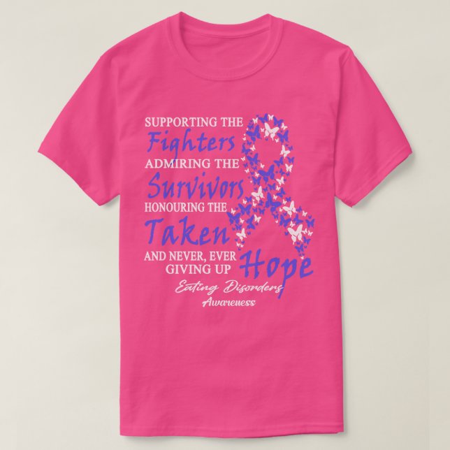 Essstörungen Bewusstsein für die Unterstützung der T-Shirt (Design vorne)