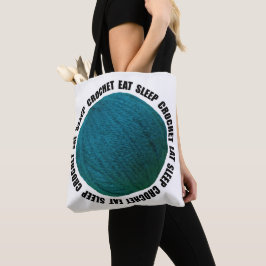 Esst Schlaf Crochet Bold Garn Ball Aquamarine Hand Tasche