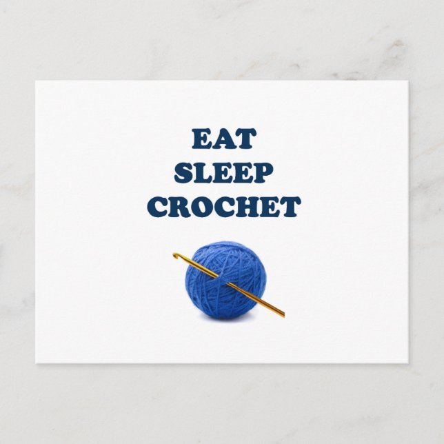 Esst schlafend Crochet Postkarte (Vorderseite)