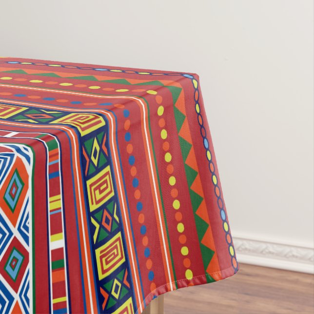 Esstisch im afrikanischen Tribal Tischdecke (Beispiel)