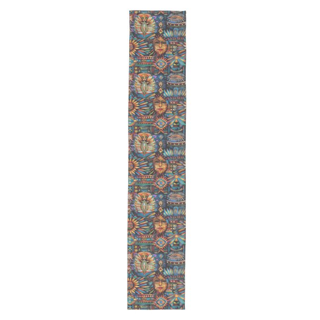 Esstisch "Pre-Columbian Tapestry" für die altzypri Mittelgroßer Tischläufer (Vorderseite)
