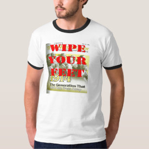 essuyez votre T-shirt 1914 de génération de pied