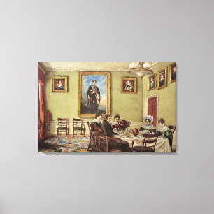 Esszimmer bei Langton Hall Leinwanddruck