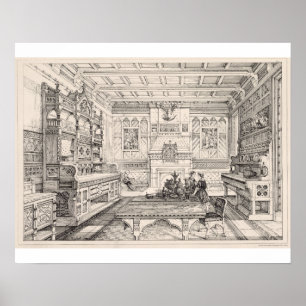 Esszimmer, 'von den Beispielen von altem und von Poster
