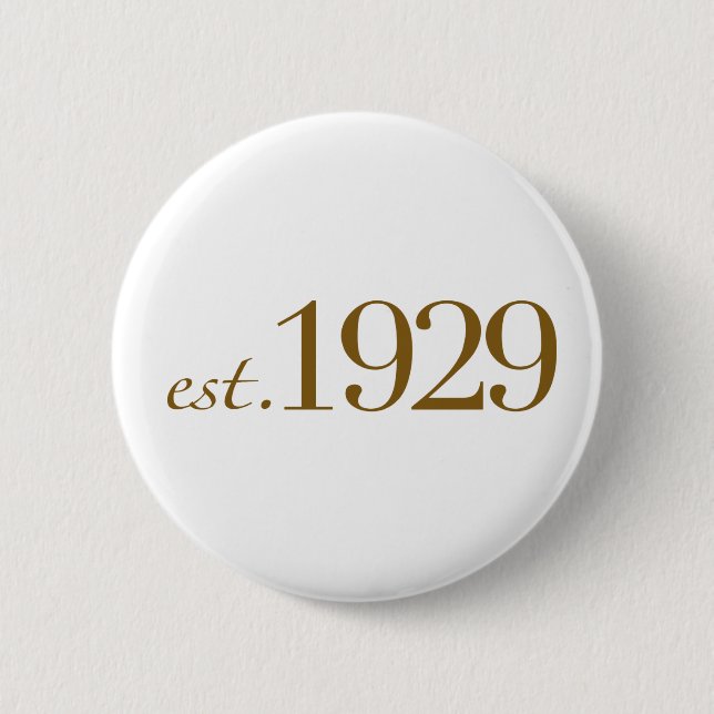 Est 1929 button (Vorderseite)