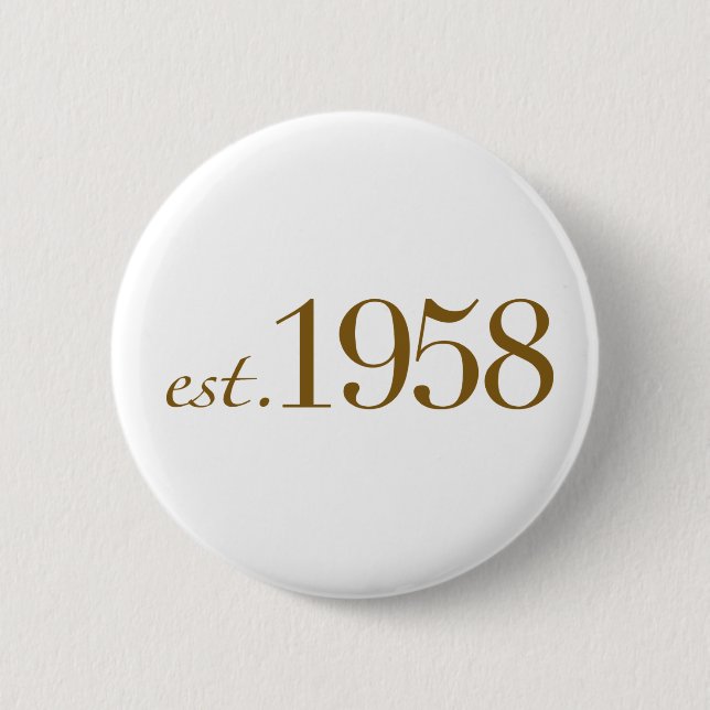 Est 1958 button (Vorderseite)