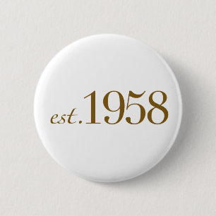 Est 1958 button