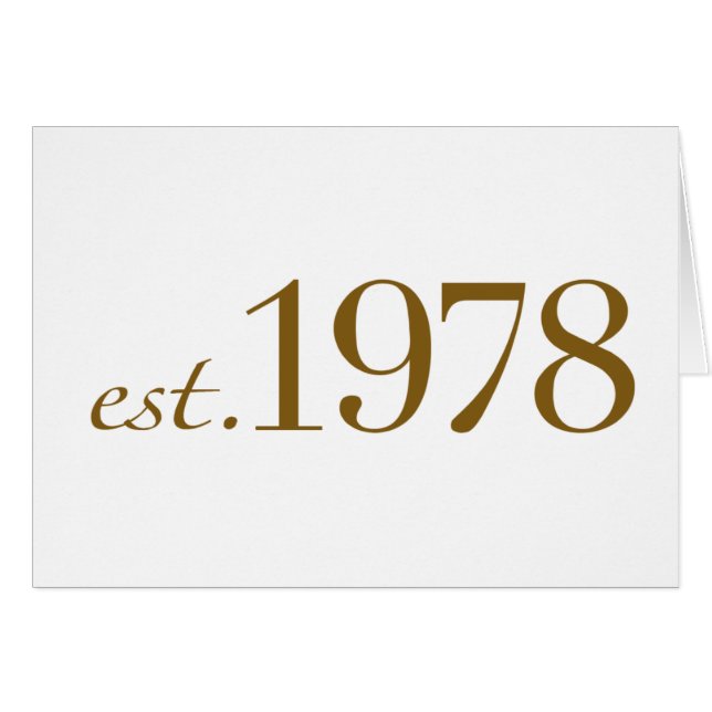 Est 1978 (Devant horizontal)